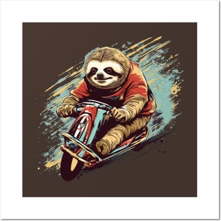 Sloth Racing Posters and Art